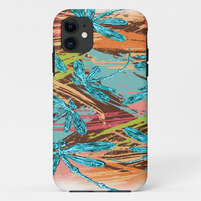 Draquelly Turquoise Splash Case-Mate iPhone Hülle (Rückseite)