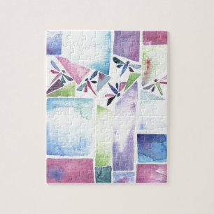 Draquelly Watercolor Pastel Puzzle