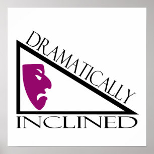 Drastisch geneigt poster