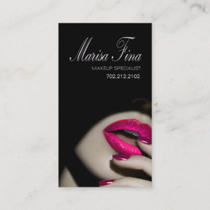 Drastische LippenMaskenbildner-Visitenkarte Visitenkarte