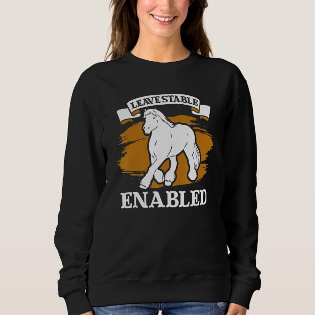 Draught Scotland Horse for Horseback Rider Clydesd Sweatshirt (Vorderseite)