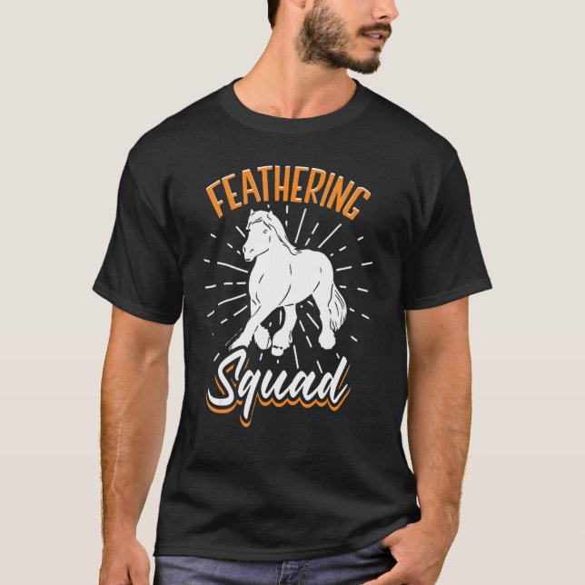 Draught Scotland Horse for Horseback Rider Clydesd T-Shirt (Vorderseite)