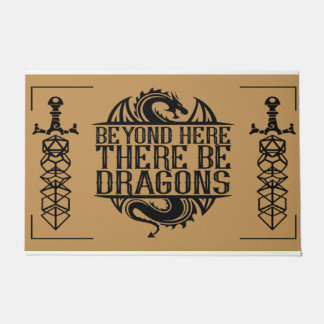 Draußen gibt es Dragon|Dungeon Dragon Doormat Fußmatte