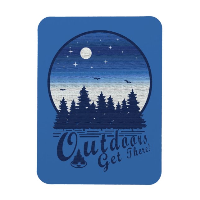 Draußen kommt man dorthin magnet (Vertikal)