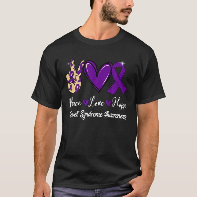 Dravet Syndrome Awareness Peace Liebe Hoffnung Lil T-Shirt (Vorderseite)