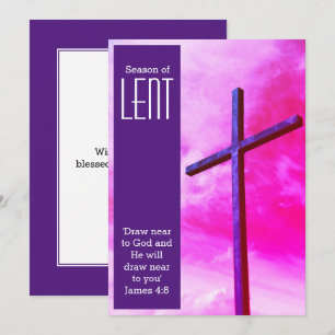 Draw Near To God Lenten Feiertagskarte