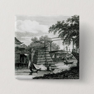 Drawbridge bei Malakka, graviert von George Cooke Button