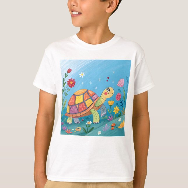 Drawing Baby Turtle T-Shirt (Vorderseite)