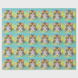 Drawing Cat Geschenkpapier