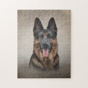 Drawing German Shepherd Dog Puzzle