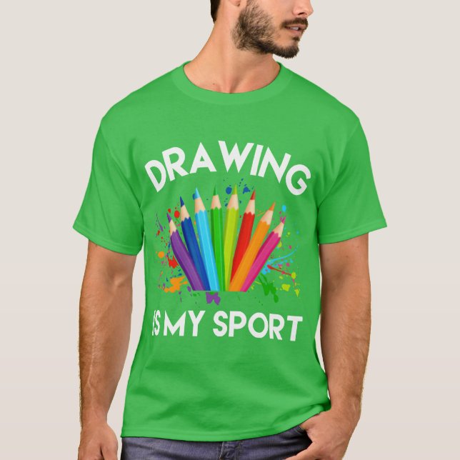 drawing is my sport girl T-Shirt (Vorderseite)