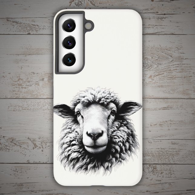 Drawing of a Sheep’s Head Samsung Galaxy Hülle (Von Creator hochgeladen)