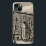 Drawing of Gate Saint-Denis Monument iPhone 13 Hülle<br><div class="desc">Great drawing of Gate Saint-Denis, French monument monument located in the city of Paris. Built in 1672 to replace a gate in the city wall this drawing depicts the triumphal arch in its early days. This would make a great gift for someone who likes to travel or enjoys French culture....</div>