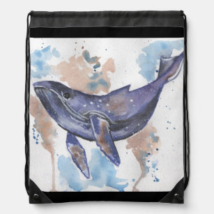 Drawstring Bags Whale Sportbeutel