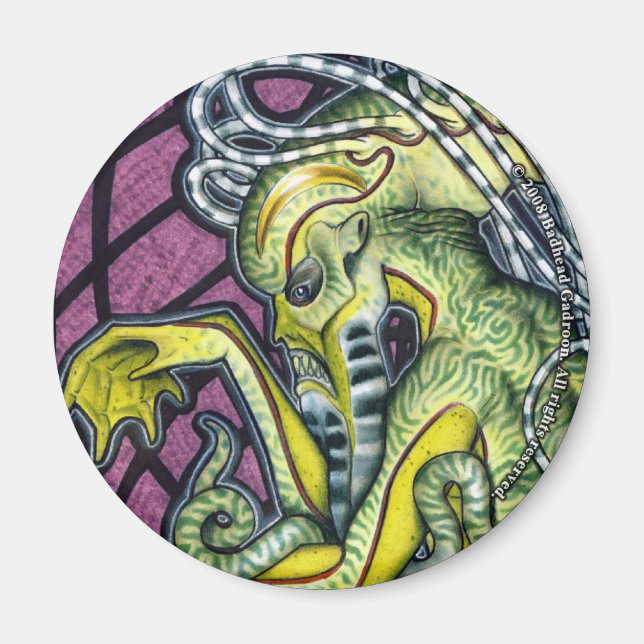 Dread Cthulhu Round Magnet (Vorne)