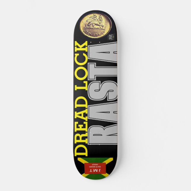 DREAD LOCK RASTA Skateboard (Vorderseite)