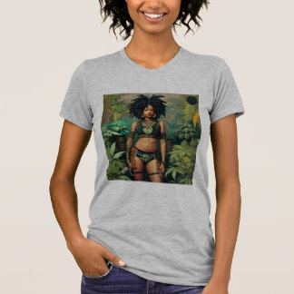 Dreadlock Queen Cheeba Heather Gray T - Shirt