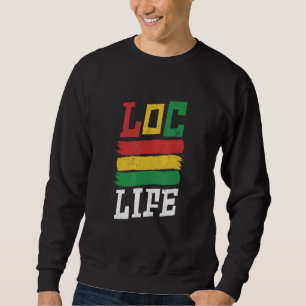 Dreadlocks Rasta sucht Leben für Melanin Afro Drea Sweatshirt