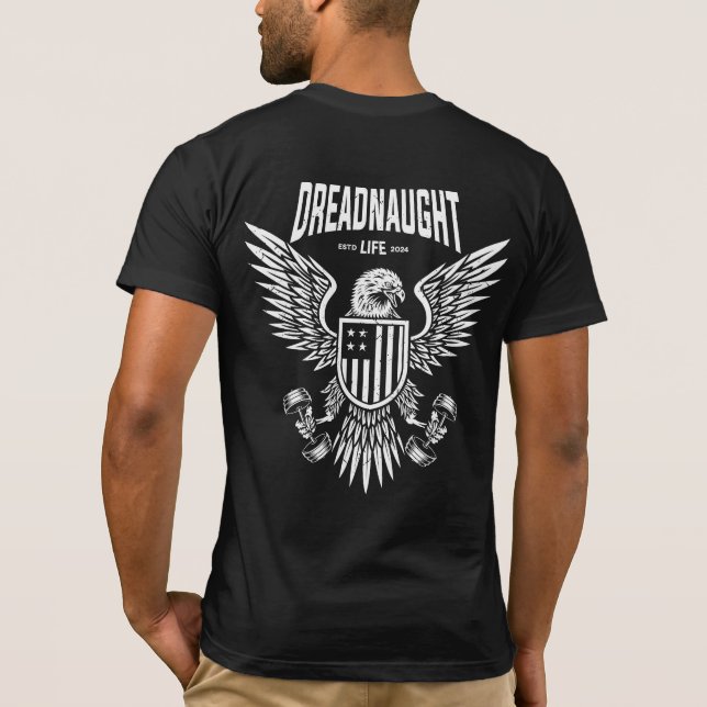 Dreadnaule Eagle Flag Logo T-Shirt (Rückseite)