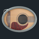 Dreadnought Acoustic 6 String Guitar Ovale Gürtelschnalle<br><div class="desc">Dreadnought Acoustic 6 String Guitar</div>