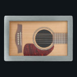 Dreadnought Acoustic 6 String Guitar Rechteckige Gürtelschnalle<br><div class="desc">Dreadnought Acoustic 6 String Guitar</div>