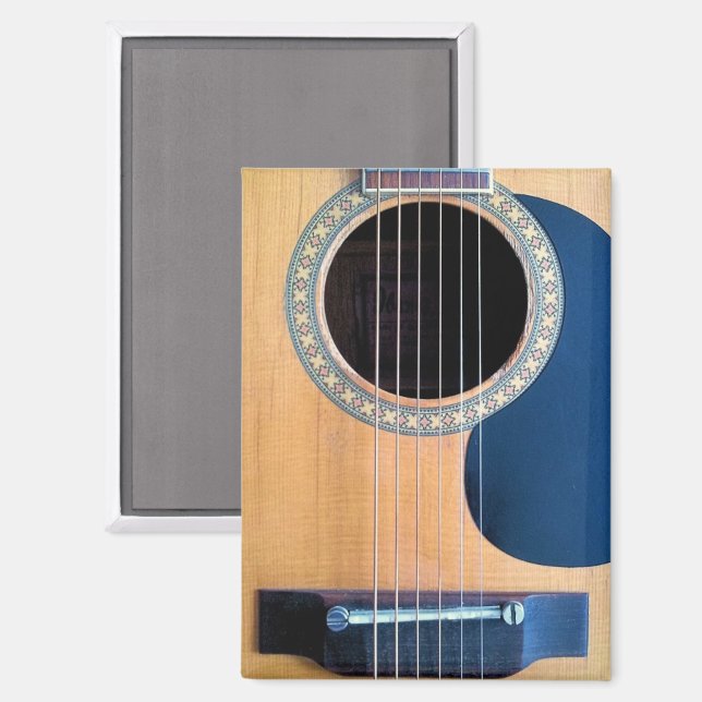 Dreadnought Acoustic Guitar Magnet (Vorderseite/Rückseite)