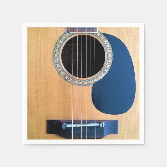 Dreadnought Acoustic Guitar Serviette (Vorderseite)