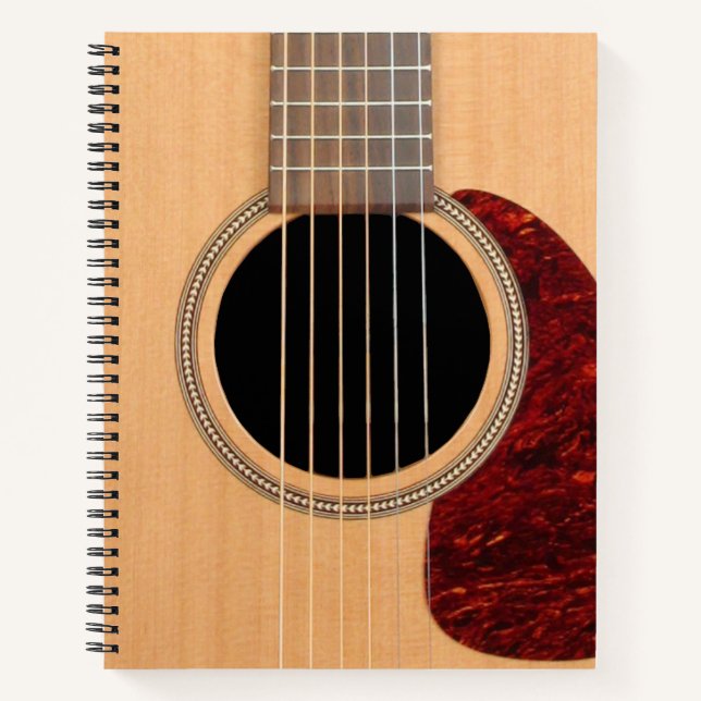 Dreadnought-Akustik-6-String-Gitarre Notizbuch (Vorderseite)