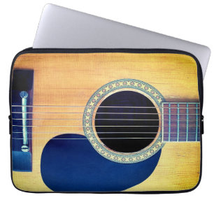 Dreadnought-Akustikgitarre 6-String Künstler-Desig Laptopschutzhülle