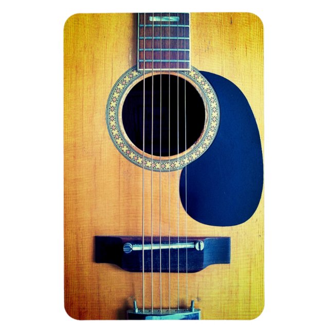 Dreadnought-Akustikgitarre 6-String Künstler-Desig Magnet (Vertikal)