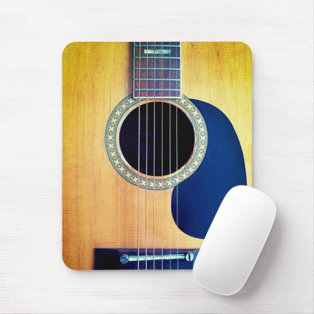 Dreadnought-Akustikgitarre 6-String Künstler-Desig Mousepad (Mit Mouse)