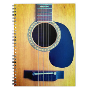 Dreadnought-Akustikgitarre 6-String Künstler-Desig Notizblock