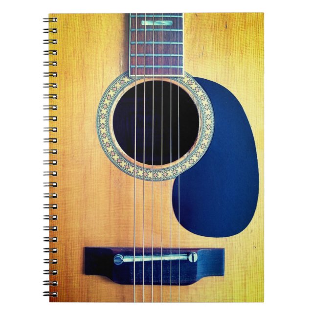 Dreadnought-Akustikgitarre 6-String Künstler-Desig Notizblock (Vorderseite)