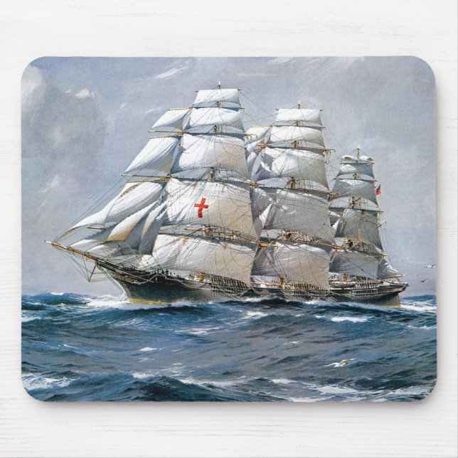 Dreadnought-Segelklipper Mousepad (Vorne)