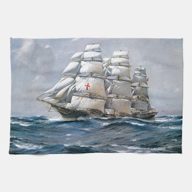 Dreadnought-Segelschiff Handtuch (Horizontal)