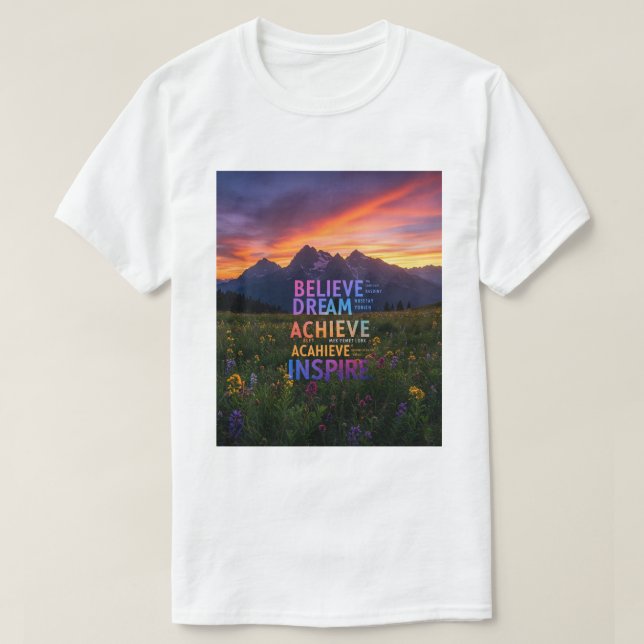 Dream Achieve Inspirier T-Shirt (Design vorne)