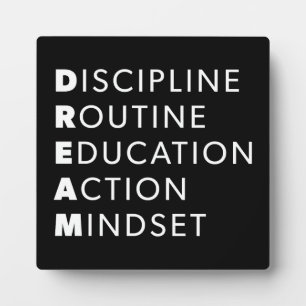 Dream Acronym - Schleifen, Gymnastik, Husteln, Erf Fotoplatte