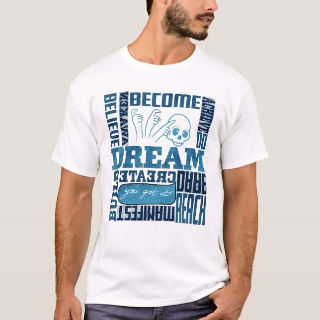Dream - ASL Design T-Shirt (Vorderseite)
