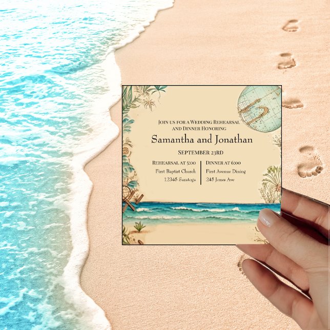 Dream Beach Hochzeitsfeier Einladung zur Probe (Von Creator hochgeladen)