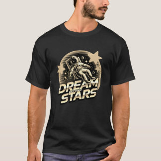 Dream Beyond Stars Astronaut T-Shirt | Vaporwave