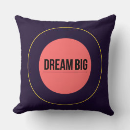 Dream Big - 90s Retro Throw Pillow | Maximalist   Kissen
