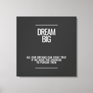 Dream Big Acrylic Wall Art Leinwanddruck