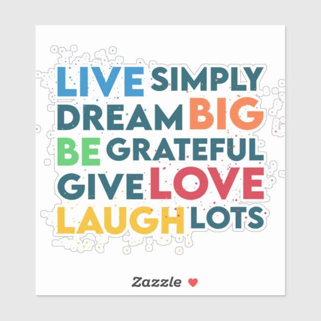 Dream Big Aufkleber (Blatt)