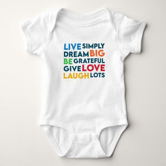 Dream Big Baby Strampler (Vorderseite)