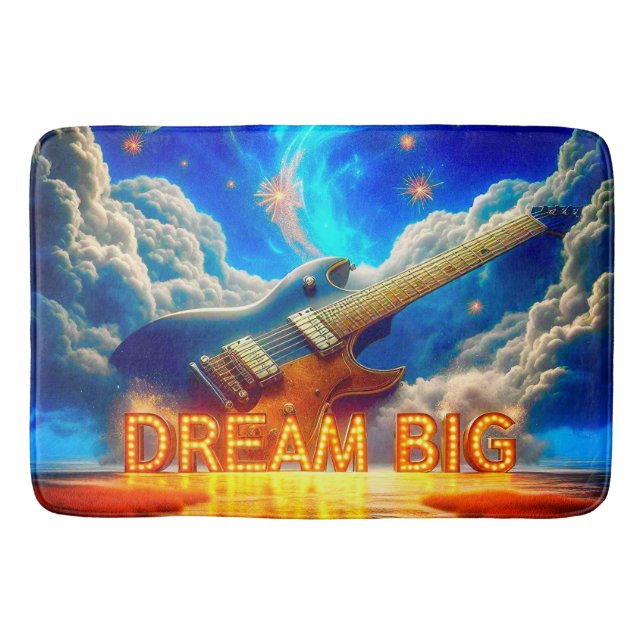 Dream Big Badematte (Vorderseite)