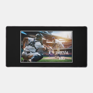 Dream Big Baseball Desk Mat Schreibtischunterlage