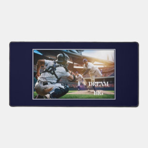 Dream Big Baseball Desk Mat Schreibtischunterlage