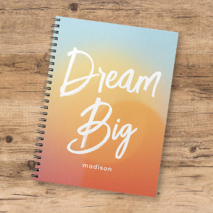 Dream Big Beautiful Summer Sky Notebook Notizblock