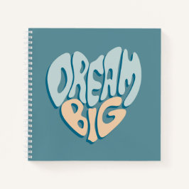 Dream Big: Blue Heart of Success Notizbuch