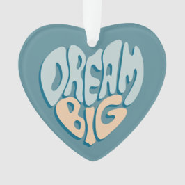 Dream Big: Blue Heart of Success Ornament